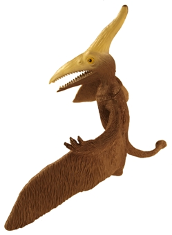 Toy pterosaur. This model was considered highly inaccurate. It sported a Pteranodon-like head crest but a mouthful of teeth. Ludodactylus has this. Furthermore, it has a long tail, Darwinopterus has this. What will be the next amazing discovery?